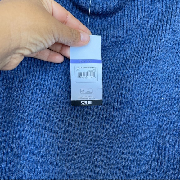 Sofía Jeans by Sofia Vergara boatneck sweater SZ XXL - Picture 10 of 10